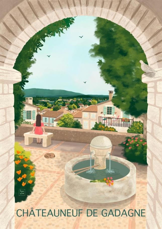 L'Appartement De L'Arche Châteauneuf-de-Gadagne Exteriér fotografie